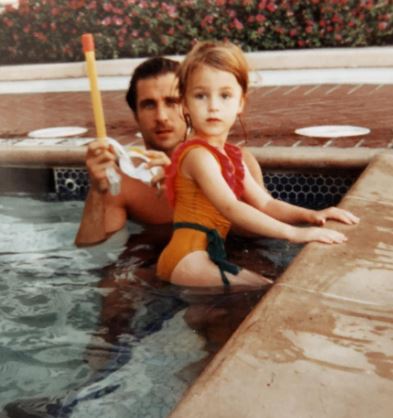 Young Presley Tanita Tucker with her father Ben Reed